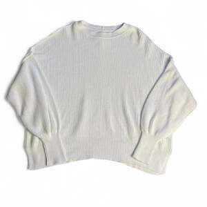 Aerie Oversized White Knit Sweater